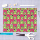 Niedliches Froschmuster Seidenpapier (Handwerk)
