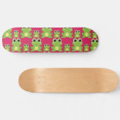 Niedliches Froschmuster Skateboard (Horizontal)