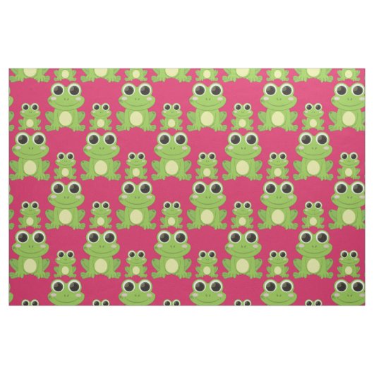 Niedliches Froschmuster Stoff (Yard (91,4 cm))