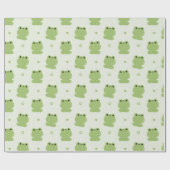 Niedliches Froschpaar Geschenkpapier (Flach)