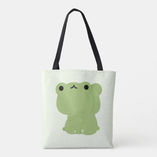 Niedliches Froschpaar Tasche (Rückseite)