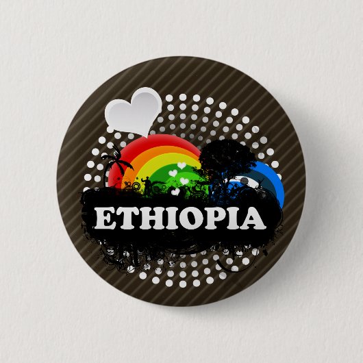 Niedliches fruchtiges Äthiopien Button (Vorderseite)