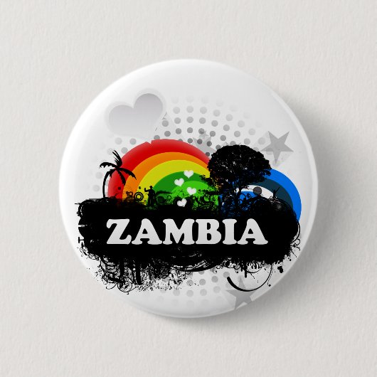 Niedliches fruchtiges Sambia Button (Vorderseite)