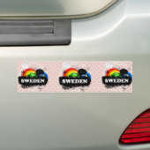 Niedliches fruchtiges Schweden Autoaufkleber (Auf Auto)
