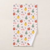 Niedliches Fruchtmuster Badhandtuch Set (Handtuch)