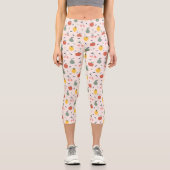 Niedliches Fruchtmuster Capri Leggings (Vorderseite)