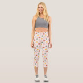 Niedliches Fruchtmuster Capri Leggings (Vorderseite)