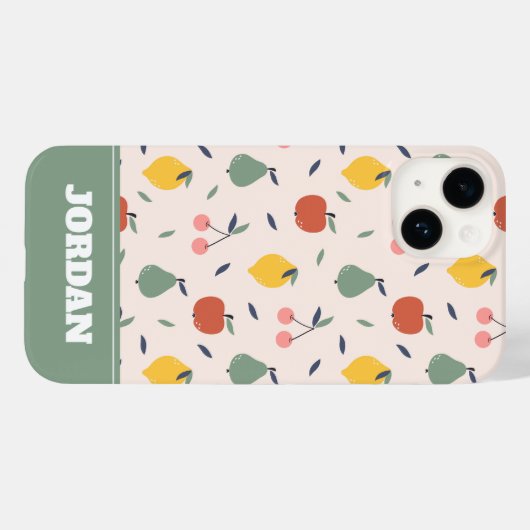 Niedliches Fruchtmuster Case-Mate iPhone Hülle (Rückseite (Horizontal))