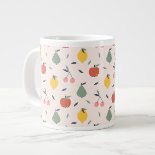 Niedliches Fruchtmuster Jumbo-Tasse