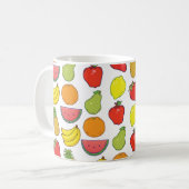 Niedliches Fruchtmuster Kaffeetasse (Vorderseite Links)
