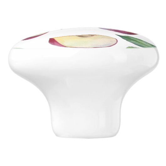 Niedliches Fruchtmuster Keramikknauf (Seitenansicht)