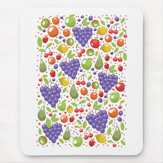 Niedliches Fruchtmuster Mousepad (Vorne)