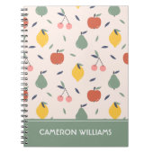 Niedliches Fruchtmuster Notizblock (Vorderseite)