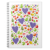 Niedliches Fruchtmuster Notizblock (Vorderseite)