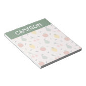 Niedliches Fruchtmuster Notizblock (angewinkelt)