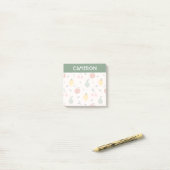 Niedliches Fruchtmuster Post-it Klebezettel (Auf Schreibtisch)