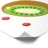 Niedliches Fruchtmuster Poster (Ecke)