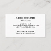 Niedliches Fruchtmuster Sommerliche Thema Visitenkarte (Rückseite)