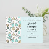 Niedliches Fruchtmuster Sommerlicher thematischer Einladung (Stehend Vorderseite)