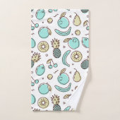 Niedliches Fruchtmuster Summerline Zeichnend Badhandtuch Set (Handtuch)