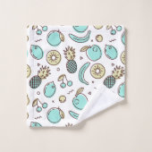 Niedliches Fruchtmuster Summerline Zeichnend Badhandtuch Set (Waschlappen)