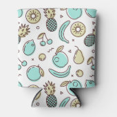 Niedliches Fruchtmuster Summerline Zeichnend Dosenkühler (Vorderseite)