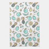 Niedliches Fruchtmuster Summerline Zeichnend Geschirrtuch (Vertikal)