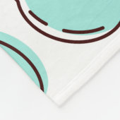 Niedliches Fruchtmuster Summerline Zeichnend Monog Fleecedecke (Ecke)