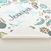 Niedliches Fruchtmuster Summerline Zeichnend Monog Sherpadecke (3/4)