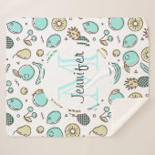 Niedliches Fruchtmuster Summerline Zeichnend Monog Sherpadecke (Vorderseite (Horizontal))