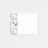 Niedliches Fruchtmuster Summerline Zeichnend Post-it Klebezettel (Vorderseite)