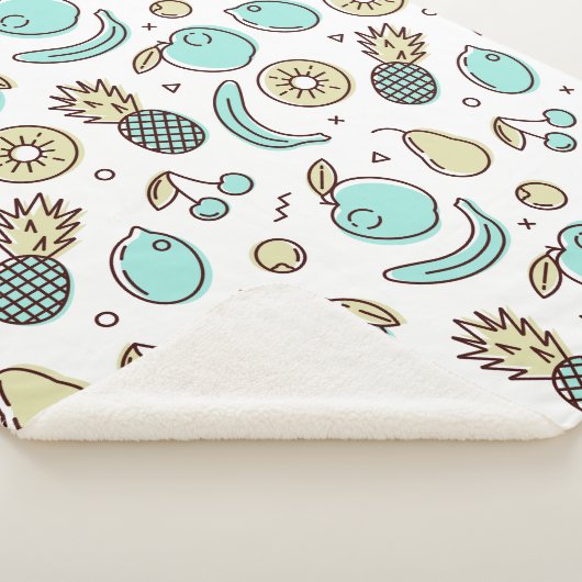 Niedliches Fruchtmuster Summerline Zeichnend Sherpadecke (3/4)