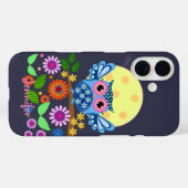 Niedliches Frühjahr - Eule und individuelle Name Case-Mate iPhone Hülle (Rückseite (Horizontal))