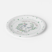 Niedliches Frühjahr Party Thema Bunny Pappteller (Schrägansicht)