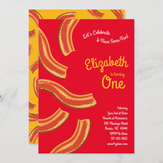 Niedliches Frühstück Brunch Kind 1. Geburtstag Par Einladung