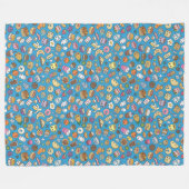 Niedliches Frühstück Fleecedecke (Vorderseite (Horizontal))