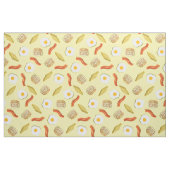 Niedliches Frühstück Kinder Bacon Eier Pfannkuchen Stoff (Fat Quarter (45,7 x 55,9 cm))