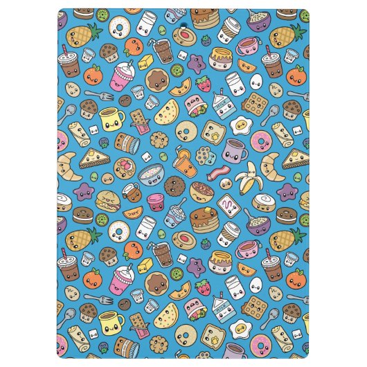 Niedliches Frühstück Klemmbrett (Rückseite)