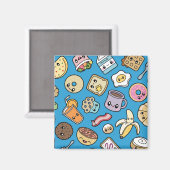 Niedliches Frühstück Magnet (Vorderseite/Rückseite)