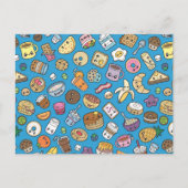 Niedliches Frühstück Postkarte (Vorderseite)