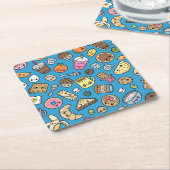 Niedliches Frühstück Rechteckiger Pappuntersetzer (angewinkelt)