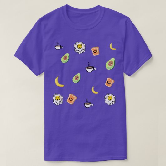 Niedliches Frühstücksmuster avocado Classic TShirt (Design vorne)
