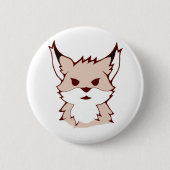 niedliches Fuchs-Abzeichen Button (Vorderseite)