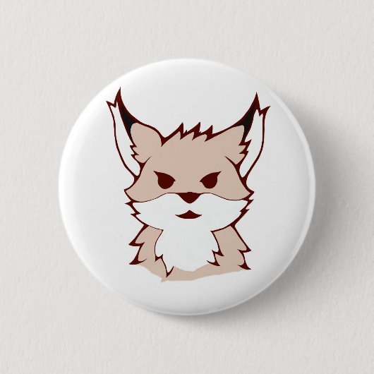 niedliches Fuchs-Abzeichen Button (Vorderseite)