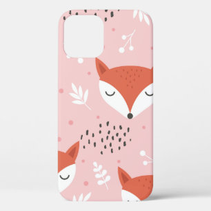 Niedliches Fuchs-nahtloses Muster, Wolfshandwald Case-Mate iPhone Hülle