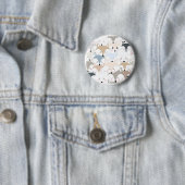 Niedliches Fuchs- oder Wolfmuster des Button (Beispiel)