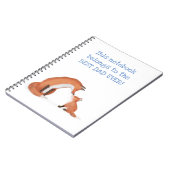 Niedliches Fuchs- und Cam-Notebook "Best Vater Eve Notizblock (Linke Seite)