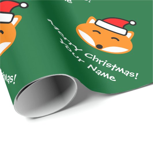 Niedliches Fuchs-Verpackungspapier der frohen Geschenkpapier (Rolleneckpunkt)