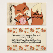 Niedliches Fuchsgarn aus Stricken (Vorne & Hinten)