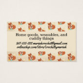 Niedliches Fuchsgarn aus Stricken (Rückseite)